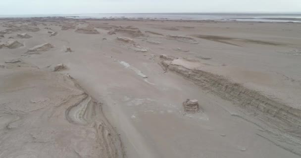 Dune Del Deserto Sabbia Vista Aerea — Video Stock