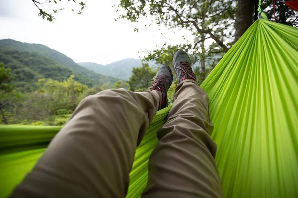 Relajante Hamaca Bosque Tropical — Foto de Stock