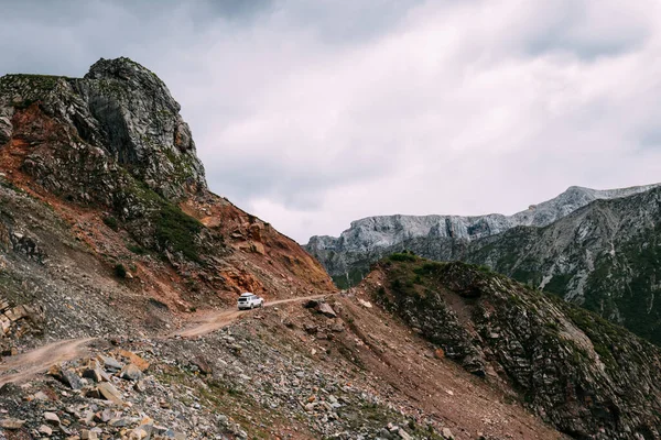 Vezetés Road Car High Height Mountain Top — Stock Fotó