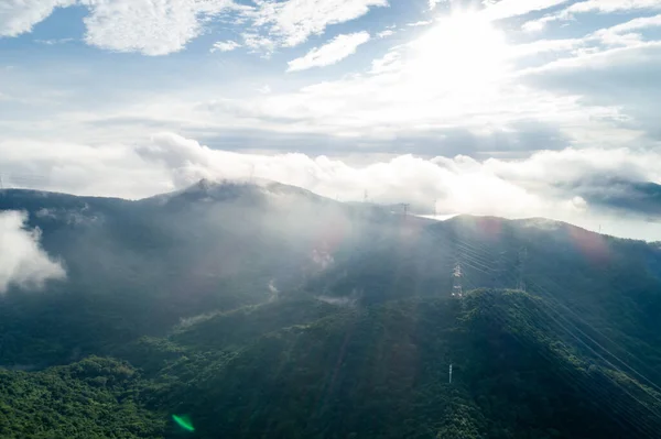 Veduta Aerea Del Paesaggio Montano Nella Città Shenzhen Cina — Foto Stock