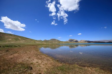 Tibet, Çin 'deki göl manzarası