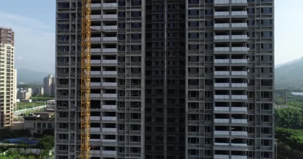 Повітряний Вид Багатоповерхового Житлового Будівництва Китаї — стокове відео