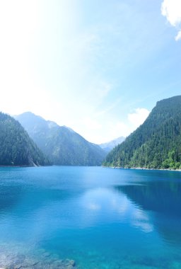 Jiuzhaigou national park in china clipart