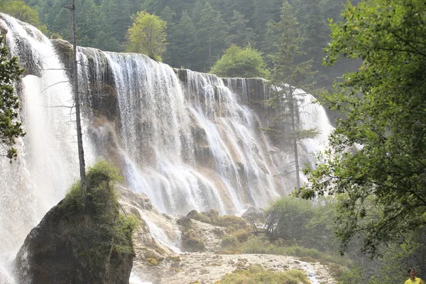 Waterfall at jiuzhaigou national park in china — Stock Photo, Image