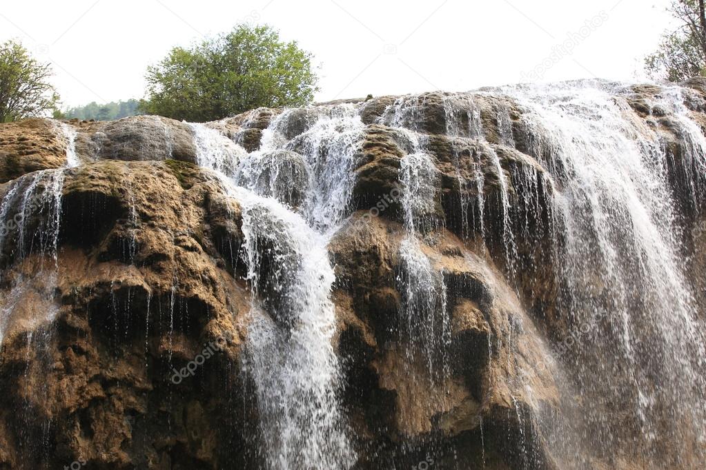 Waterfall at jiuzhaigou national park in china