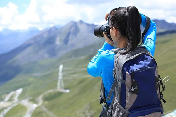 Fotograf ta foto på tibet — Stockfoto