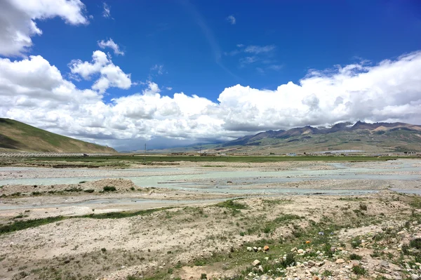 Landacape w Tybecie — Zdjęcie stockowe
