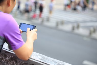 kadın el kullanım akıllı telefon