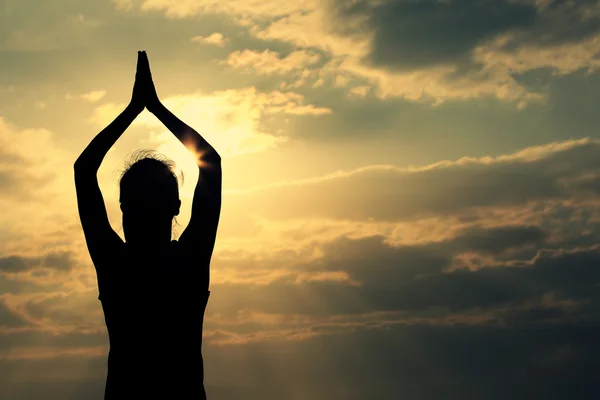 Healthy yoga woman meditation