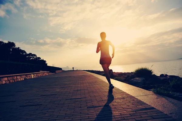 Runner atleet uitgevoerd — Stockfoto