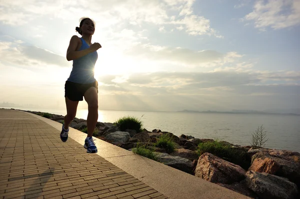 Runner atleet uitgevoerd — Stockfoto