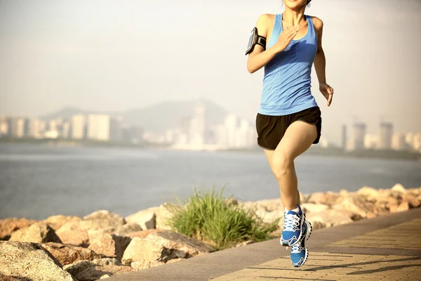 Runner atleet uitgevoerd — Stockfoto