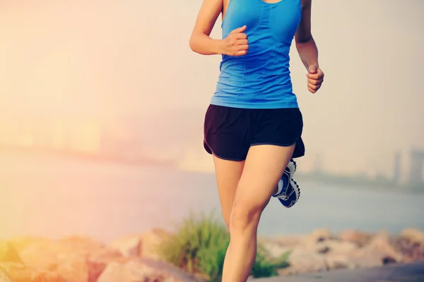 Runner atleet uitgevoerd — Stockfoto