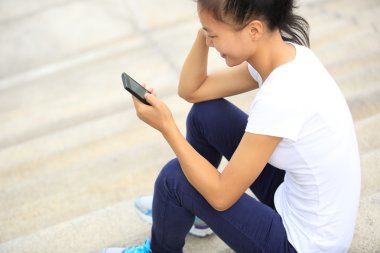 Young woman use cellphone