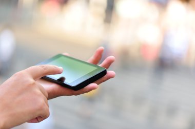 kadın el kullanım akıllı telefon