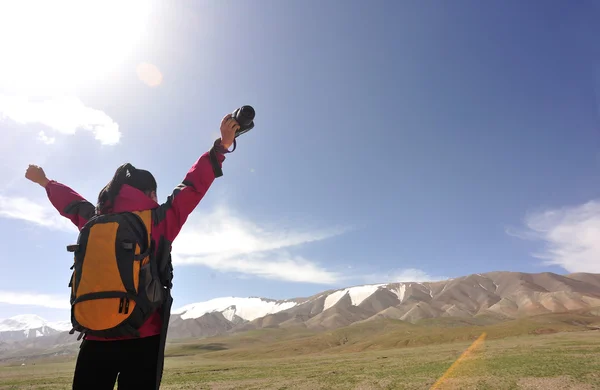 チベット、中国で女性観光 — ストック写真