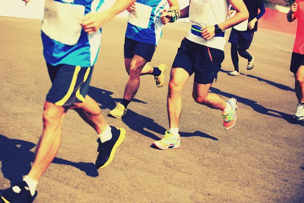 Marathon athletes competing in fitness — Stock Photo, Image