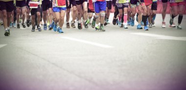 Maraton sporcular Fitness konusunda rekabet