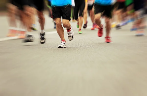 Marathon athletes competing in fitness — Stock Photo, Image