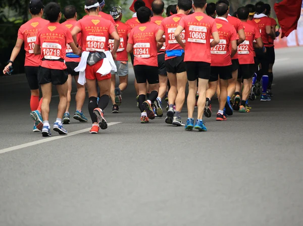 Marathon athletes competing in fitness — Stock Photo, Image