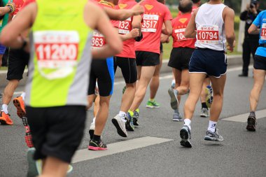 Maraton sporcular Fitness konusunda rekabet