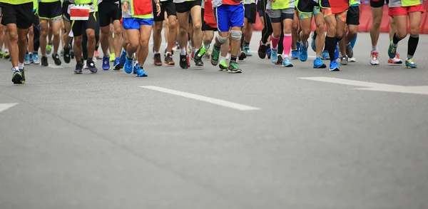 Atleti maratoneti in gara di fitness — Foto Stock