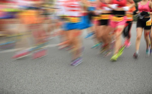 Marathon atleten concurreren in fitness — Stockfoto