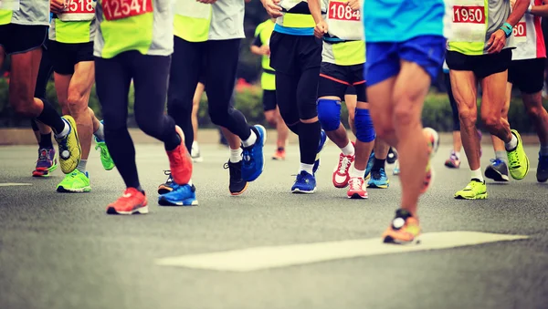 Atleti maratoneti in gara di fitness — Foto Stock