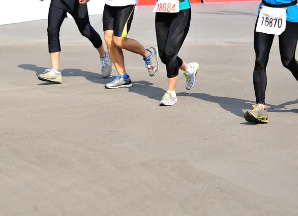 Maraton sportolók versenyben a fitness — Stock Fotó