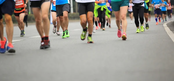 Maraton sportolók versenyben a fitness — Stock Fotó