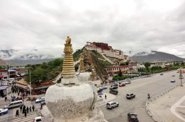 Potala palace in tibet clipart