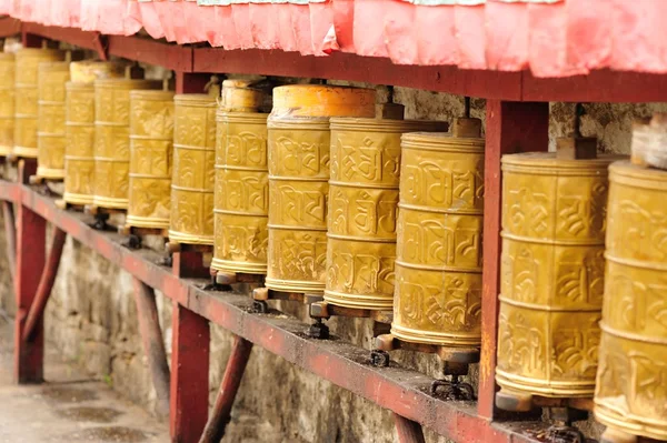 Tibetské modlitební mlýnky — Stock fotografie