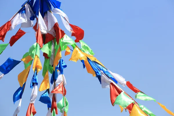 Banderas budistas tibetanas de oración —  Fotos de Stock