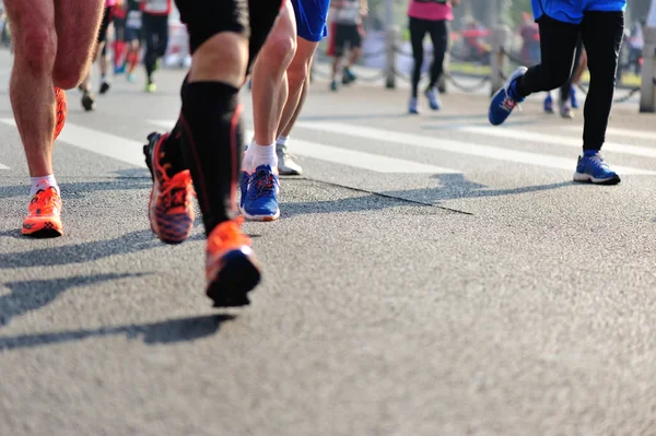 Marathon athletes competing in fitness — Stock Photo, Image