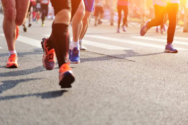 Atletas de maratona competindo em fitness — Fotografia de Stock