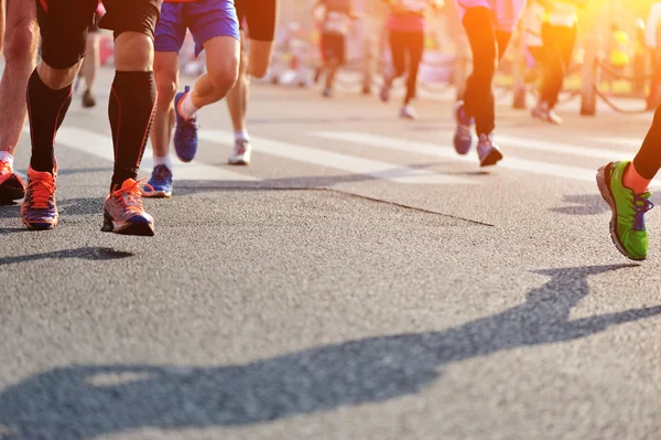 Marathon athletes competing in fitness — Stock Photo, Image