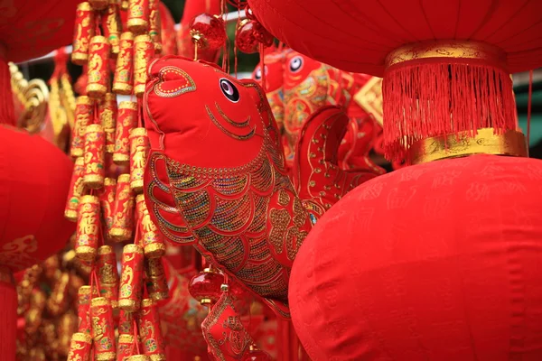 Chinese New Year chinese lantaarns — Stockfoto