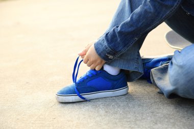 kaykaycı bağlama ayakkabı bağı