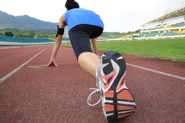 Runner hazırlanıyor — Stok fotoğraf