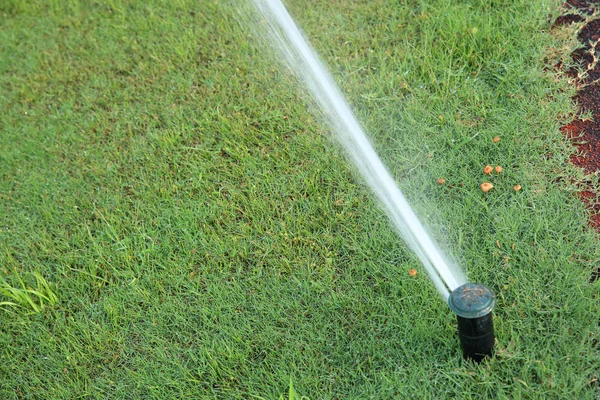 Irrigation turf stadium — Stock Photo, Image