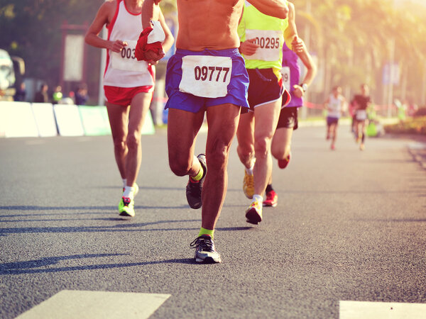 Marathon running race
