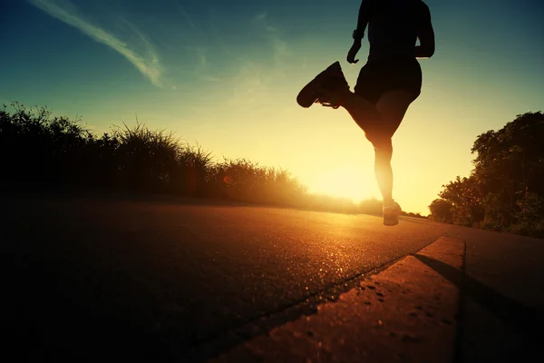 Fitness female running — Stock Photo, Image