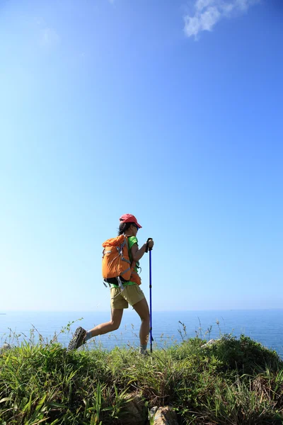 Bergsteigerin — Stockfoto