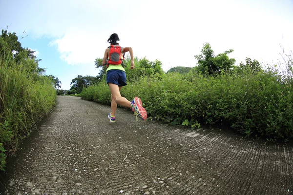 Fitness woman running — Stock Photo, Image