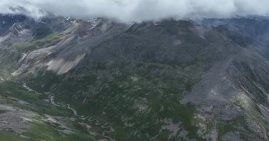 Güzel yüksek irtifa yeşil orman manzarasının hava görüntüleri.