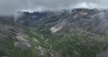 Güzel yüksek irtifa yeşil orman manzarasının hava görüntüleri.