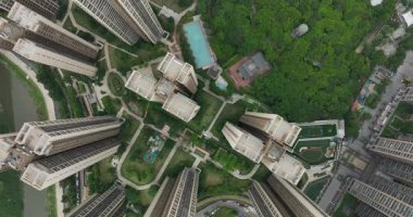 Shenzhen, Çin - 3 Haziran 2022: Shenzhen, Çin 'deki kentsel şehir manzarası