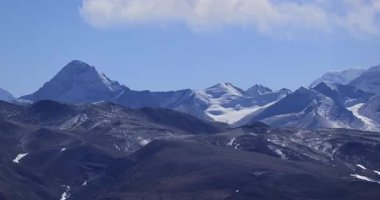 Tibet, Çin 'deki Everest Dağı manzarası