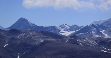 Tibet, Çin 'deki Everest Dağı manzarası