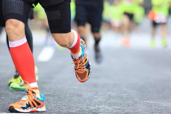 Ноги марафонцев — стоковое фото